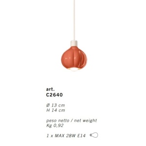 Pendul ceramic design italian realizat manual AFOXÉ Small 125879 universul-luminii.ro