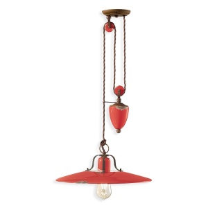 Pendul cu inaltime reglabila design retro realizat manual din ceramica COUNTRY 216649 universul-luminii.ro