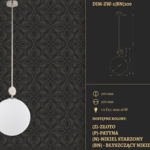 Pendul design clasic realizat manual DIMARO - Img 2