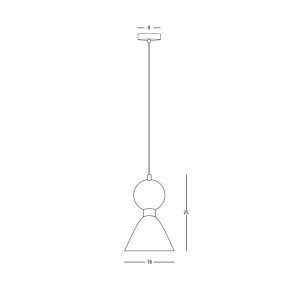 Pendul design decorativ modern Ember I 153609 universul-luminii.ro