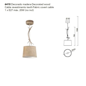 Pendul design decorativ SABINA D-30cm 139339 universul-luminii.ro