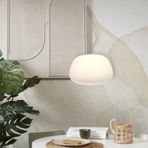 Pendul design decorativ Sapporo L sand/alb 224489 universul-luminii.ro