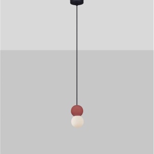 Pendul design decorativ ZERO rosu/opal 159129 universul-luminii.ro