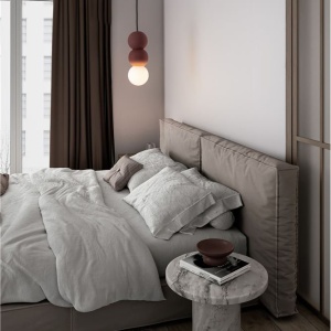 Pendul design decorativ ZERO rosu/opal - Img 2