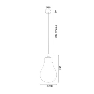 Pendul design minimalist Jesse alb, auriu 28cm 115699 universul-luminii.ro