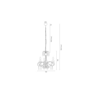 Pendul design modern Diadema alb - Img 3