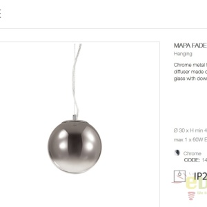 Pendul design modern MAPA FADE SP1 D30 140728 - Img 3
