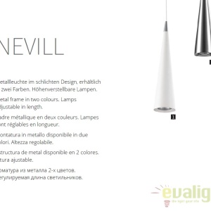 Pendul design modern Nevill alb MYP318-PL-01-W - Img 9