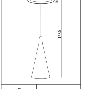 Pendul design modern Nevill negru 71419 universul-luminii.ro