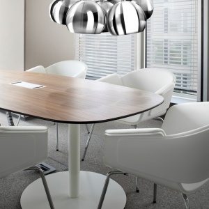 Pendul design modern Noa 1 chrome/white - Img 2