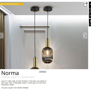 Pendul design modern Norma 14cm 206589 universul-luminii.ro