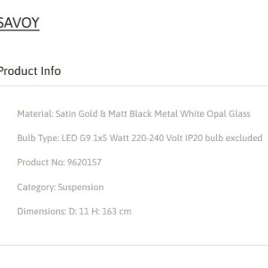 Pendul design modern SAVOY 232769 universul-luminii.ro