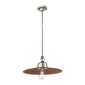 Pendul design retro realizat manual din ceramica si metal GRUNGE