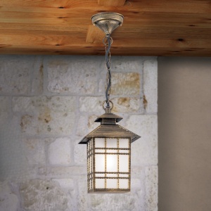 Pendul exterior stil clasic IP44 Kiko AL 11-1116/1 Patina OR
