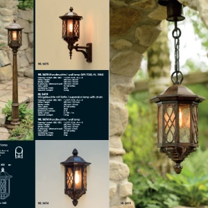 Pendul iluminat exterior din fier forjat, HL 2419 62069 universul-luminii.ro
