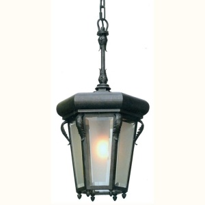 Pendul iluminat exterior din fier forjat, HL 2580