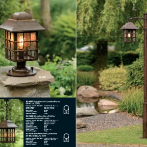 Pendul iluminat exterior din fier forjat, HL 2586 178869 universul-luminii.ro