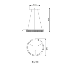 Pendul LED design circular Marlenne - Img 7