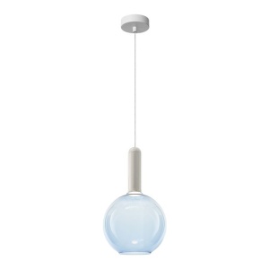 Pendul LED design decorativ LIORA albastru clar/alb - Img 2