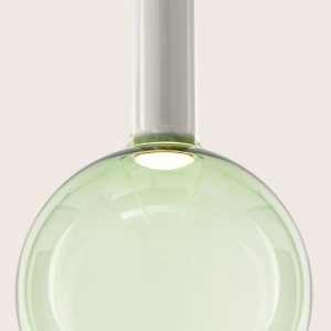 Pendul LED design decorativ LIORA verde clar/alb - Img 3