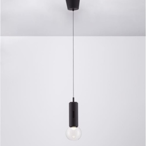 Pendul LED design minimalist CHRONOS negru - Img 7
