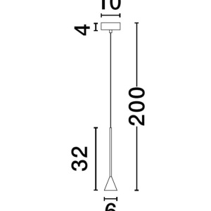 Pendul LED design minimalist NET alb - Img 8