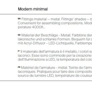 Pendul LED design minimalist Pro Base alb - Img 8
