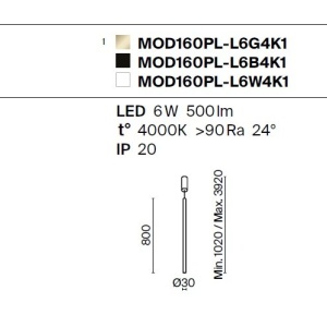 Pendul LED design minimalist Pro Extra negru 226629 universul-luminii.ro
