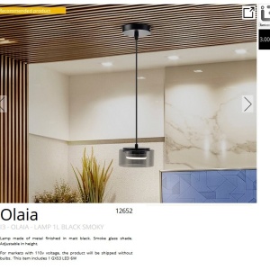 Pendul LED design moderm Olaia Fumuriu 187839 universul-luminii.ro