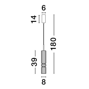 Pendul LED design modern BENTO gri fumuriu 152249 universul-luminii.ro