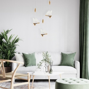 Pendul LED design modern Fluture S auriu - Img 8