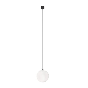 Pendul LED design tehnic Luna negru, 4000K