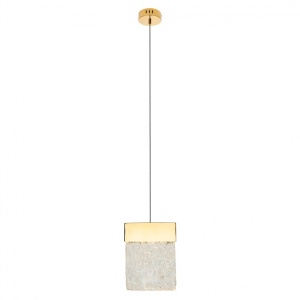 Pendul LED dimabil design modern VETRO auriu P0428D MX - Img 1