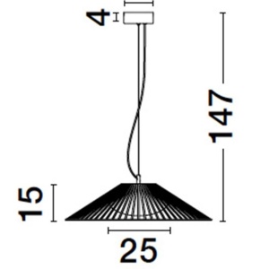 Pendul LED stil modern minimalist BRUME D-61cm 232539 universul-luminii.ro