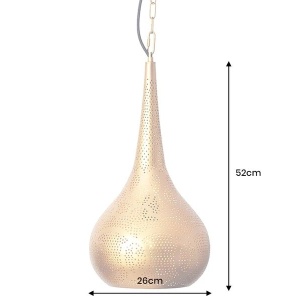 Pendul lucrat manual design artistic oriental ORIENT LIVING 50cm 179779 universul-luminii.ro