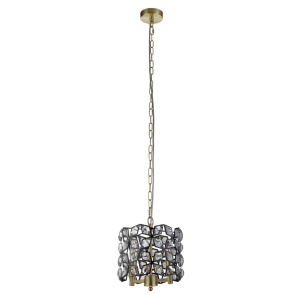 Pendul, Lustra suspendata eleganta cu cristale Iris 2Lt 134409 universul-luminii.ro