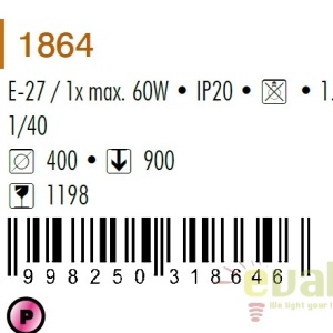 Pendul / Lustra suspendata, Jolly 1864 RX - Img 2