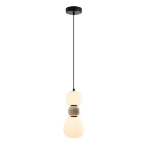 Pendul, Lustra suspendata LED Modern 13W gri deschis 605539 universul-luminii.ro
