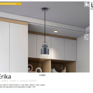 Pendul metal design decorativ Erika 94879 universul-luminii.ro