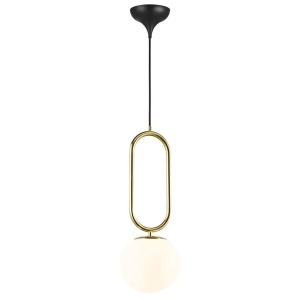Pendul modern cu abajur asimetric din sticla suflata, Shapes 27 196659 universul-luminii.ro