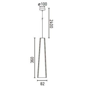 Pendul modern inaltime 186cm LED Pluma 64172 45319 universul-luminii.ro