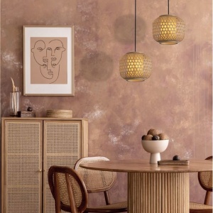 Pendul ratan decorativ design natural ASMA 159269 universul-luminii.ro