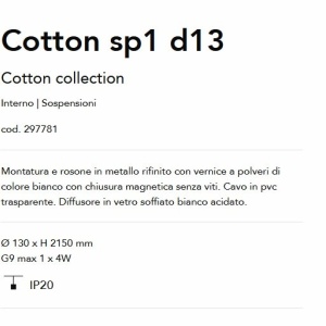 Pendul stil minimalist Cotton sp1 d13 143169 universul-luminii.ro