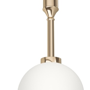 Pendul suspendat din metal auriu 33cm si glob sticla Ero I - Img 3