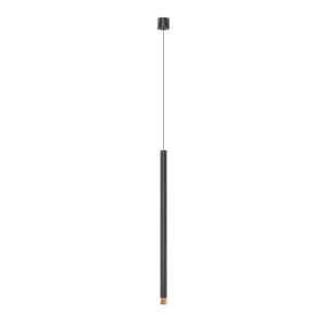 Pendul tubular stil minimalist QI Nero / Rose Gold 60