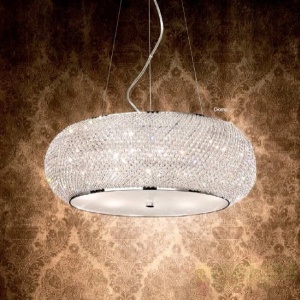 Plafonier modern diametru 40cm, Pasha PL6 Cromo 100784 51119 universul-luminii.ro
