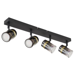 Plafoniera 4L design industrial Trabby negru 135089 universul-luminii.ro