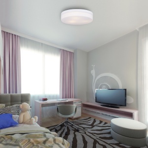 Plafoniera alba cu protectie IP44 Oda C0193 MX 87599 universul-luminii.ro