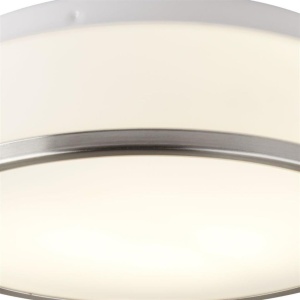 Plafoniera baie cu protectie IP44 Cheese 29cm, argintiu satinat 110679 universul-luminii.ro