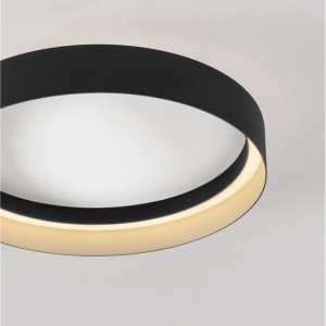 Plafoniera circulara aluminiu negru/auriu LED CCT LUMIA 45cm 632659 universul-luminii.ro